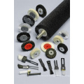 Short Black Brush Wheel assembly  for Printing Process